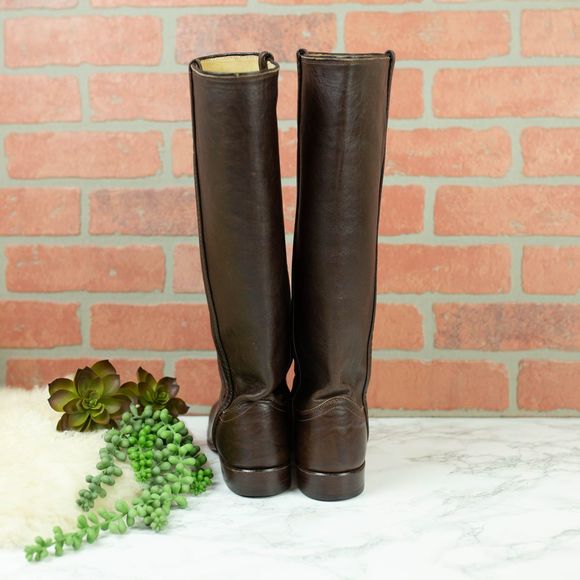 Justin 3737 Riding Boots Brown 6 - Picture 4 of 6